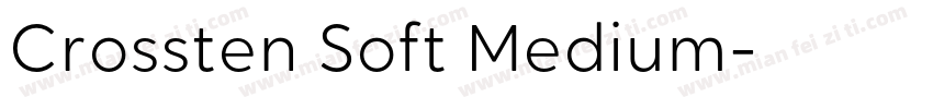 Crossten Soft Medium字体转换